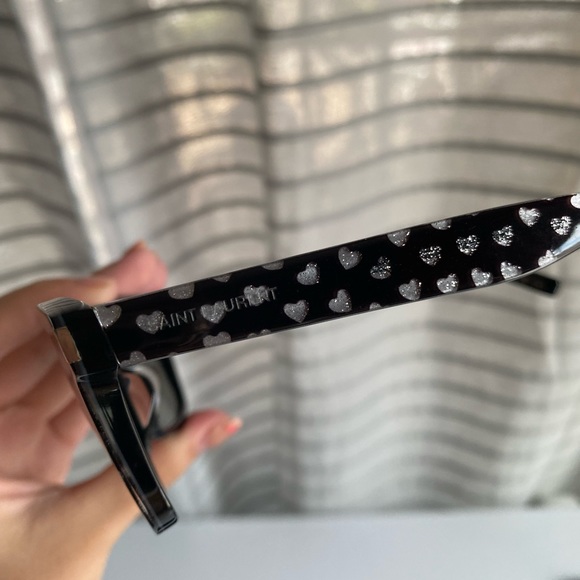 Saint Laurent Black Heart Sunglasses - Picture 2 of 5